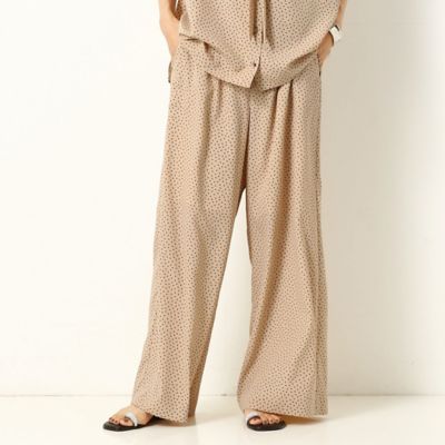 〔ＴＡＬＬサイズ〕ポリエステルドットプリント　パンツ（３４０２ＰＺ０２）
