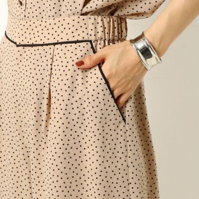 〔ＴＡＬＬサイズ〕ポリエステルドットプリント　パンツ（３４０２ＰＺ０２）
