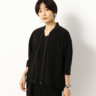 ＜COMME CA TALL (Women/大きいサイズ)＞〔ＴＡＬＬサイズ〕【セットアップ対応】ＴＣポンチ　ブルゾン（３４０２ＶＺ０２）