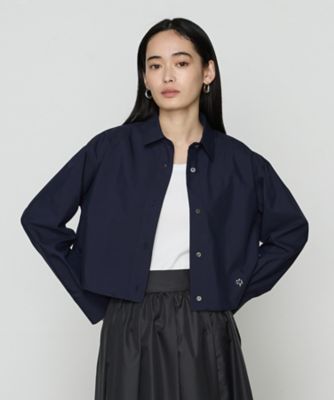 〔　ＴＡＬＬサイズ　〕　ストライプタイプライター／バルキーオックスフォード　クロップドシャツ（３４０３ＨＫ０７）