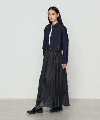 〔　ＴＡＬＬサイズ　〕　ストライプタイプライター／バルキーオックスフォード　クロップドシャツ（３４０３ＨＫ０７）