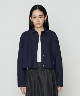 〔　ＴＡＬＬサイズ　〕　ストライプタイプライター／バルキーオックスフォード　クロップドシャツ（３４０３ＨＫ０７）