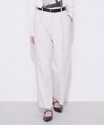 OOMOLI バンドカラー　23SS ホワイト　サイズ1 TALLサイズ 〕 ドライオックス ワイドパンツ（3403PO07