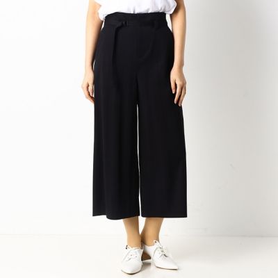 ＜COMME CA TALL (Women/大きいサイズ)＞〔ＴＡＬＬサイズ〕針抜きストライプ　ワイドパンツ（３４０３ＰＴ０８）