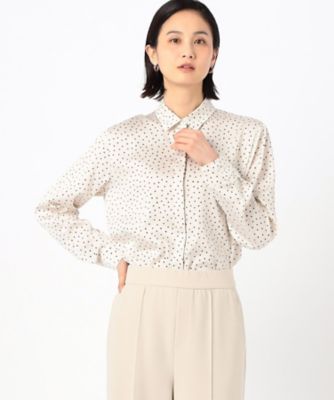 〔　ＴＡＬＬサイズ　〕　【セットアップ対応】ウェーブサテンドットプリント　シャツ（３４０４ＨＧ０８）