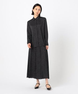〔　ＴＡＬＬサイズ　〕　【セットアップ対応】ウェーブサテンドットプリント　シャツ（３４０４ＨＧ０８）