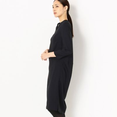 ＜COMME CA TALL (Women/大きいサイズ)＞〔ＴＡＬＬサイズ〕Ｉラインシルエット　Ｖネック　ドレス（３４０４ＯＷ０２）