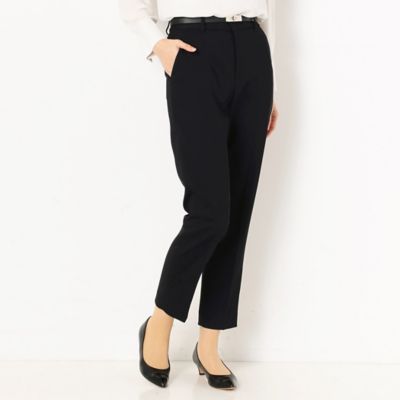 ＜COMME CA TALL (Women/大きいサイズ)＞〔ＴＡＬＬサイズ〕【セットアップ対応】ストレッチ　クロップド　パンツ（３４０４ＰＷ０４）