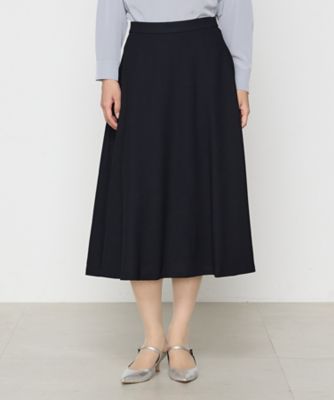 COMME CA TALL (Women/大きいサイズ)/コムサ トール 〔 TALLサイズ 〕 【セットアップ対応】ウールジョーゼット フレアスカート(3405FI04)