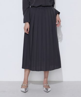 ＜COMME CA TALL (Women/大きいサイズ)＞〔　ＴＡＬＬサイズ　〕　フィネスボイル　プリーツスカート（３４０５ＦＯ０６）