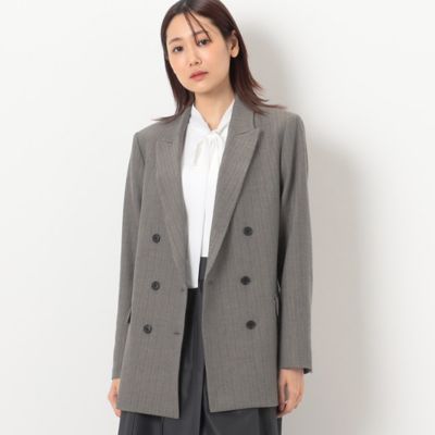〔　ＴＡＬＬサイズ　〕　【セットアップ対応】２ＷＡＹストレッチシアバターヘリンボーン　ダブルジャケット（３４０５ＧＥ０９）