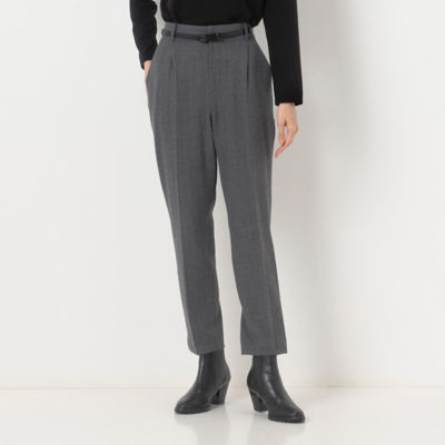 ＜COMME CA TALL (Women/大きいサイズ)＞〔　ＴＡＬＬサイズ　〕　【セットアップ対応】２ＷＡＹストレッチシアバターヘリンボーン　パンツ（３４０５ＰＥ０８）