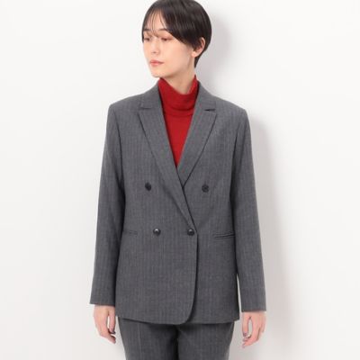 〔　ＴＡＬＬサイズ　〕　【セットアップ対応】ウールストライプ　ダブルジャケット（３４０６ＧＥ１２）