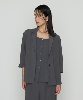 ＜COMME CA TALL (Women/大きいサイズ)＞〔　ＴＡＬＬサイズ　〕　【セットアップ対応】ストレッチからみ　ジャケット（３４０６ＧＫ０５）