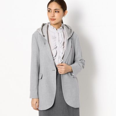 ＜COMME CA TALL (Women/大きいサイズ)＞〔ＴＡＬＬサイズ〕フーディー　ジャケット（３４０６ＪＷ０３）