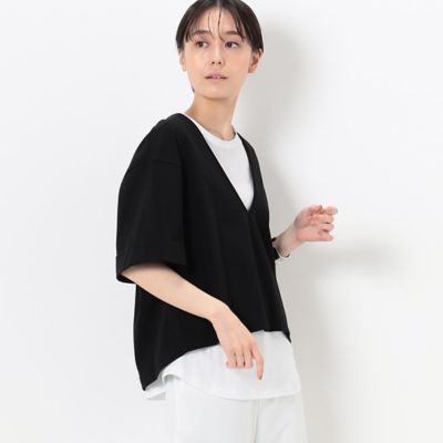 COMME CA TALL (Women/大きいサイズ)/コムサ トール 〔 TALLサイズ 〕 【レイヤード】TCポンチ  セットTシャツ(3407EC11)