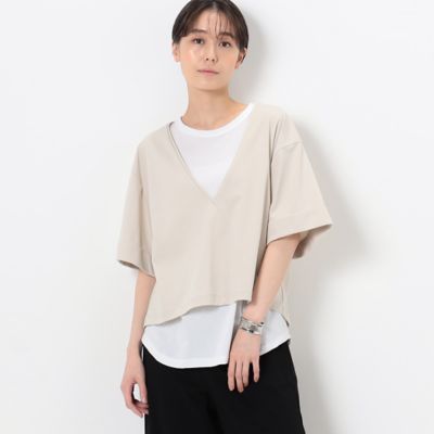 〔　ＴＡＬＬサイズ　〕　【レイヤード】ＴＣポンチ　　セットＴシャツ（３４０７ＥＣ１１）