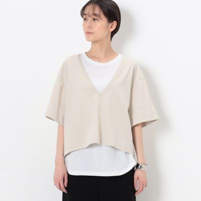 〔　ＴＡＬＬサイズ　〕　【レイヤード】ＴＣポンチ　　セットＴシャツ（３４０７ＥＣ１１）