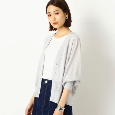＜COMME CA TALL (Women/大きいサイズ)＞〔ＴＡＬＬサイズ〕イタリアレーヨン糸　カーディガン（３４０７ＩＹ１０）