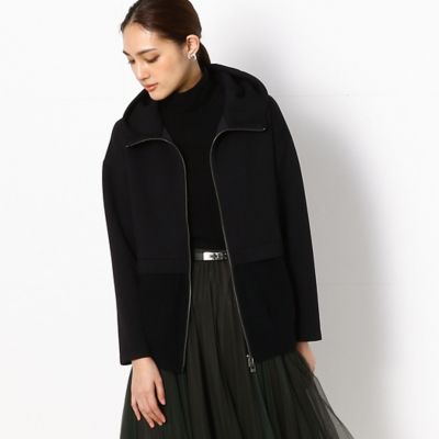 ＜COMME CA TALL (Women/大きいサイズ)＞〔ＴＡＬＬサイズ〕ニット切り替え　ブルゾン（３４０７ＶＷ０５）