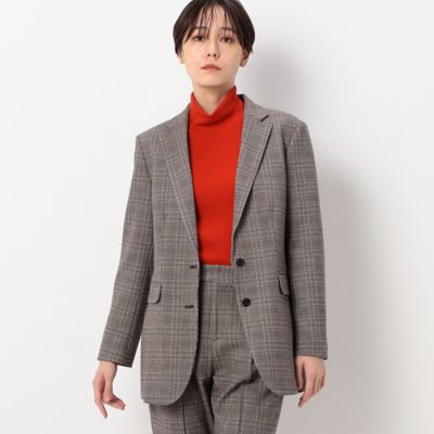 オールドジョー 茶色系チェック柄 セーター カーディガン