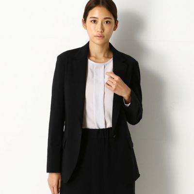 ＜COMME CA TALL (Women/大きいサイズ)＞〔ＴＡＬＬサイズ〕【セットアップ対応】ナイロンリッチフレックスムーブ裏起毛　ジャケット（３４０８ＧＷ０４）