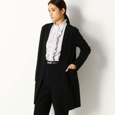 ＜COMME CA TALL (Women/大きいサイズ)＞〔ＴＡＬＬサイズ〕【セットアップ対応】ナイロンリッチフレックスムーブ裏起毛　ロングジャケット（３４０８ＪＷ０５）