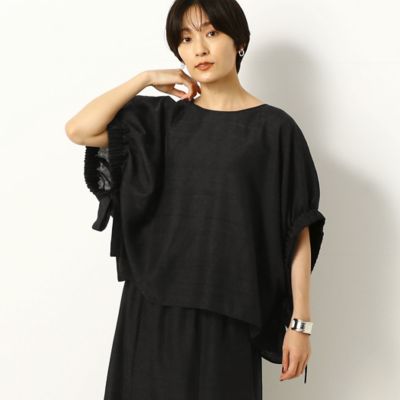 ＜COMME CA TALL (Women/大きいサイズ)＞〔ＴＡＬＬサイズ〕ハイメッシュ更紗　ブラウス（３４１１ＢＹ１８）
