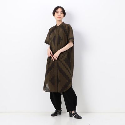 ＜COMME CA TALL (Women/大きいサイズ)＞〔　ＴＡＬＬサイズ　〕　ペンターマット刺繍ローン　シャツ（３４１１ＨＣ１９）