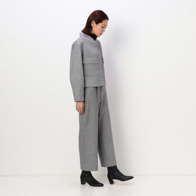 〔　ＴＡＬＬサイズ　〕　２ＷＡＹストレッチシアバター千鳥　ショートジャケット（３４１１ＪＡ１０）