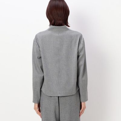 〔　ＴＡＬＬサイズ　〕　２ＷＡＹストレッチシアバター千鳥　ショートジャケット（３４１１ＪＡ１０）