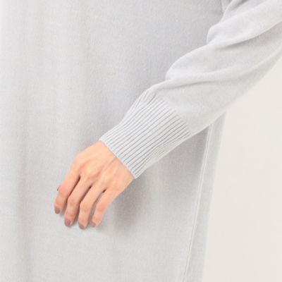 〔　ＴＡＬＬサイズ　〕　バルキーアクリルウール　ニットドレス（３４１３ＩＡ１０）