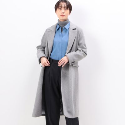 ＜三越伊勢丹/公式＞【SALE】【送料無料】COMME CA TALL (Women/大きいサイズ)/コムサ トール 〔 TALLサイズ 〕 ウールビーバー コート ライトグレー コート・ジャケット【三越伊勢丹/公式】