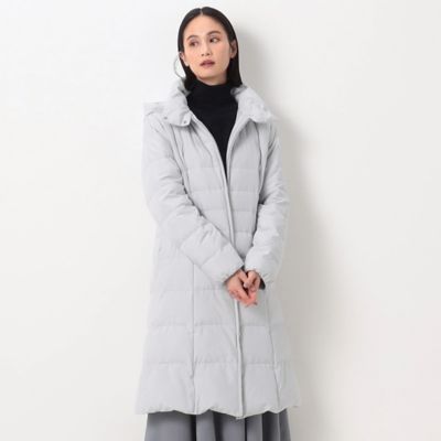 ＜三越伊勢丹/公式＞【SALE】【送料無料】COMME CA TALL (Women/大きいサイズ)/コムサ トール 〔 TALLサイズ 〕 ソフトタフタ ロングダウン ライトグレー コート・ジャケット【三越伊勢丹/公式】