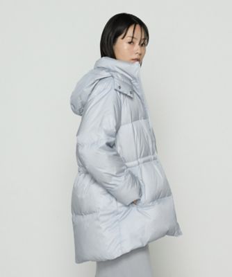 【送料無料】COMME CA TALL (Women/大きいサイズ)/コムサ トール 〔 TALLサイズ 〕 ライトナイロンタフタ フード付きダウンコート(3428UM03) サックス コート・ジャケット【三越伊勢丹/公式】