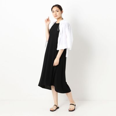 〔ＴＡＬＬサイズ〕クリンプスムース　Ｔシャツワンピース（３４３２ＯＴ０２）