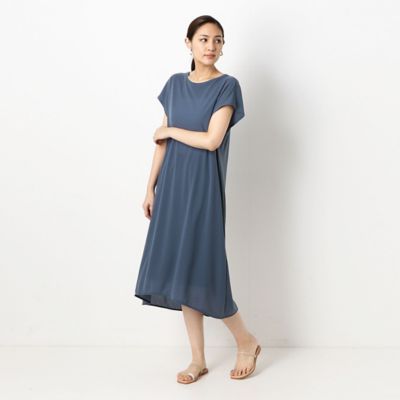 〔ＴＡＬＬサイズ〕クリンプスムース　Ｔシャツワンピース（３４３２ＯＴ０２）