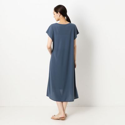 〔ＴＡＬＬサイズ〕クリンプスムース　Ｔシャツワンピース（３４３２ＯＴ０２）