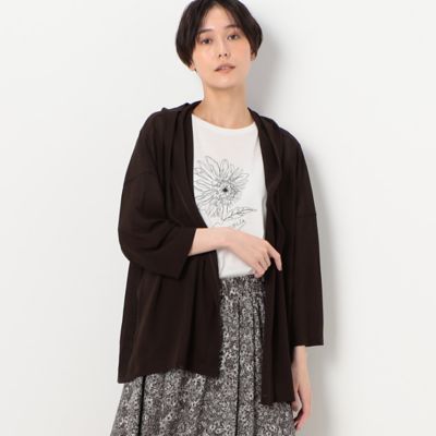 ＜COMME CA TALL (Women/大きいサイズ)＞〔　ＴＡＬＬサイズ　〕　ジョーゼットジャージー　羽織り（３４３３ＶＣ０９）