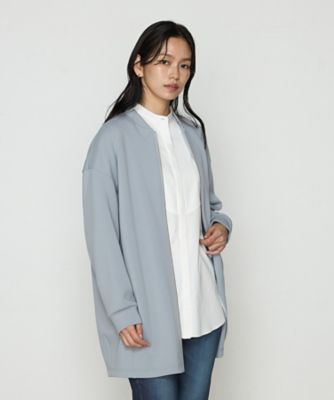 TALLサイズ 〕 アクアスーティングジャージー ロングブルゾン