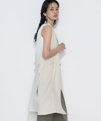 ＜COMME CA TALL (Women/大きいサイズ)＞〔　ＴＡＬＬサイズ　〕　ＴＣポンチ　ジレ（３４３３ＶＯ０６）