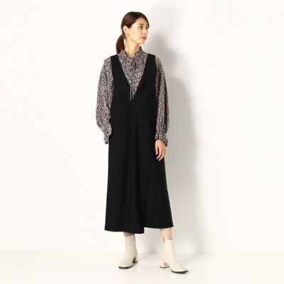 ＜COMME CA TALL (Women/大きいサイズ)＞〔ＴＡＬＬサイズ〕メリルハイテンション　ジャンパースカート（３４３７ＯＹ０２）