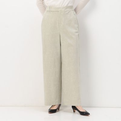 ＜COMME CA TALL (Women/大きいサイズ)＞〔　ＴＡＬＬサイズ　〕　ツイル柄ハイテンション　パンツ（３４３７ＰＣ０４）