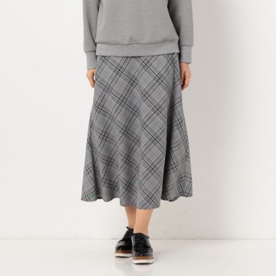＜COMME CA TALL (Women/大きいサイズ)＞〔ＴＡＬＬサイズ〕先染めチェック　スカート（３４３８ＦＡ０８）