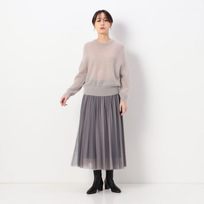 〔ＴＡＬＬサイズ〕【リバーシブル】ソフトチュール　スカート（３４３８ＦＡ１７）
