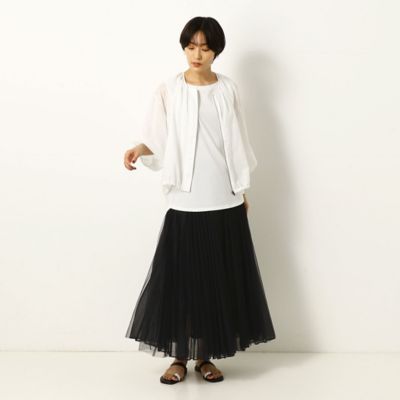 〔ＴＡＬＬサイズ〕【リバーシブル】　フロッキードットチュール　スカート（３４３８ＦＡ１８）