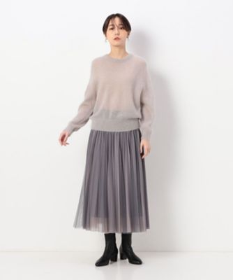 TALLサイズ 〕 【リバーシブル】ソフトチュール スカート 