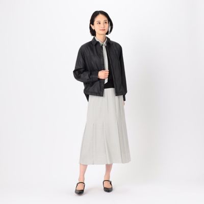 〔　ＴＡＬＬサイズ　〕　【セットアップ対応】バックサテンアムンゼン幾何小紋柄　スカート（３４３８ＦＧ１０）