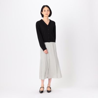 〔　ＴＡＬＬサイズ　〕　【セットアップ対応】バックサテンアムンゼン幾何小紋柄　スカート（３４３８ＦＧ１０）