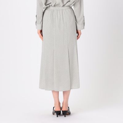〔　ＴＡＬＬサイズ　〕　【セットアップ対応】バックサテンアムンゼン幾何小紋柄　スカート（３４３８ＦＧ１０）